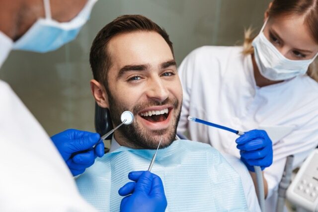 Patient comfortable during gentle dental care
