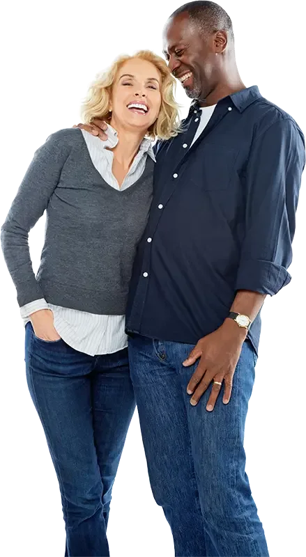 Couple smiling - nightguards for bruxism Phoenix AZ