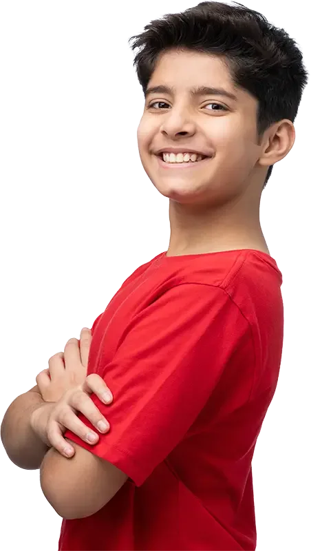 Young athlete ready for sports with dental protection